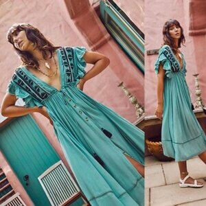 FREE PEOPLE WILL WAIT FOR YOU MIDI DRESS